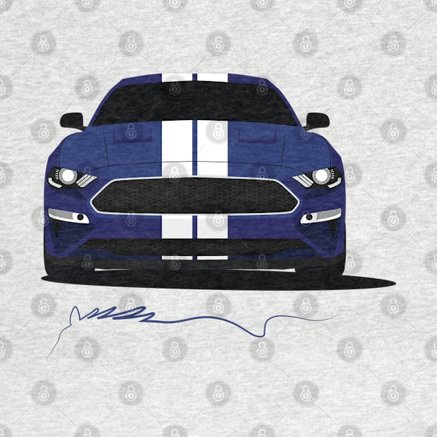 Mustang (Blue) by AutomotiveArt